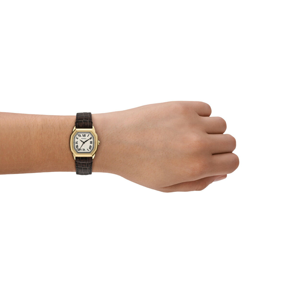 フォッシル FOSSIL 腕時計 レディース HARLOW 三針 ブラウン クロコレザーウォッチ ES5426【2025 新作】