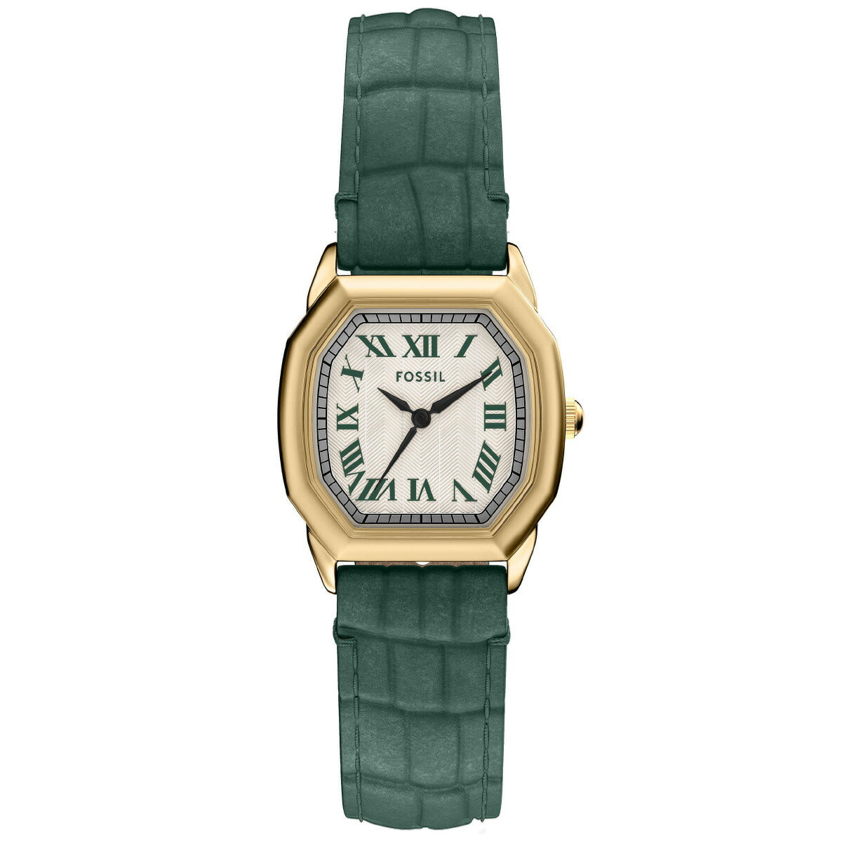 フォッシル FOSSIL 腕時計 レディース HARLOW 三針 グリーン クロコレザーウォッチ ES5427【2025 新作】