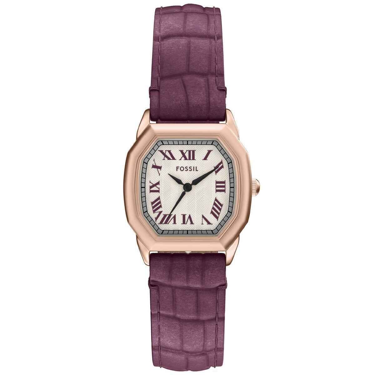 フォッシル FOSSIL 腕時計 レディース HARLOW 三針 バーガンディ クロコレザーウォッチ ES5428【2025 新作】