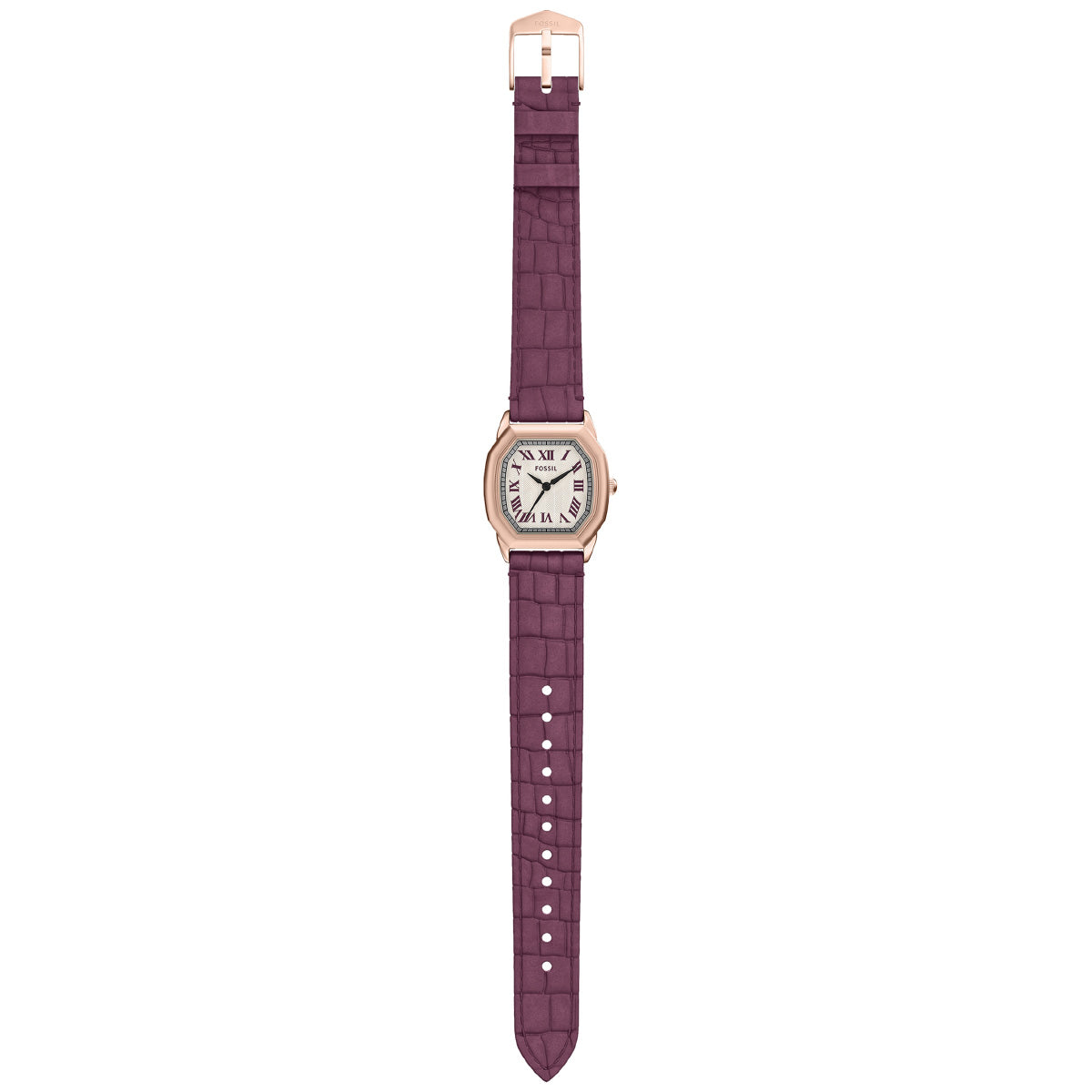 フォッシル FOSSIL 腕時計 レディース HARLOW 三針 バーガンディ クロコレザーウォッチ ES5428【2025 新作】
