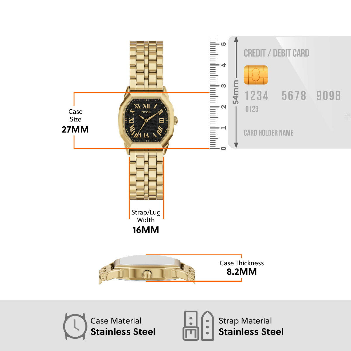 フォッシル FOSSIL 腕時計 レディース HARLOW 三針 ゴールドトーン ステンレススチールウォッチ ES5433【2025 新作】