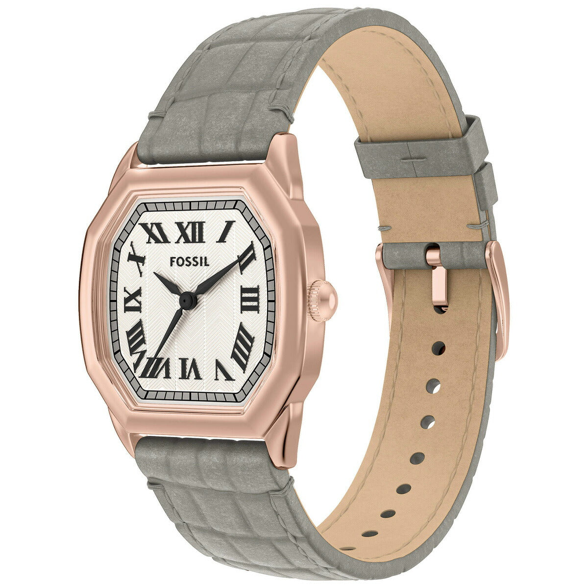 フォッシル FOSSIL 腕時計 レディース HARLOW 三針 グレー クロコレザーウォッチ ES5435【2025 新作】