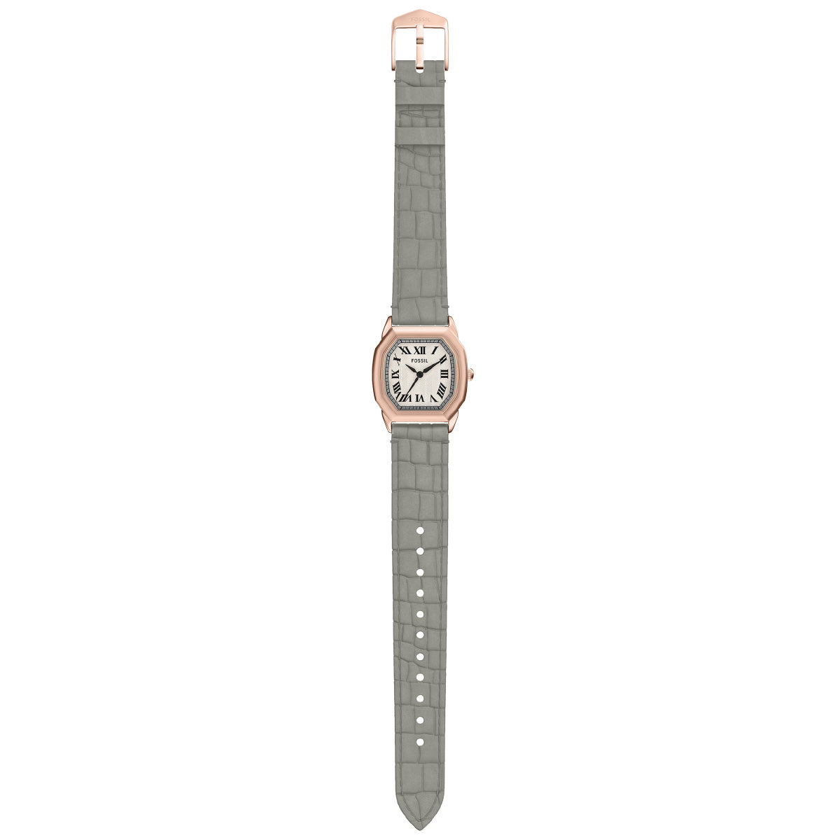 フォッシル FOSSIL 腕時計 レディース HARLOW 三針 グレー クロコレザーウォッチ ES5435【2025 新作】