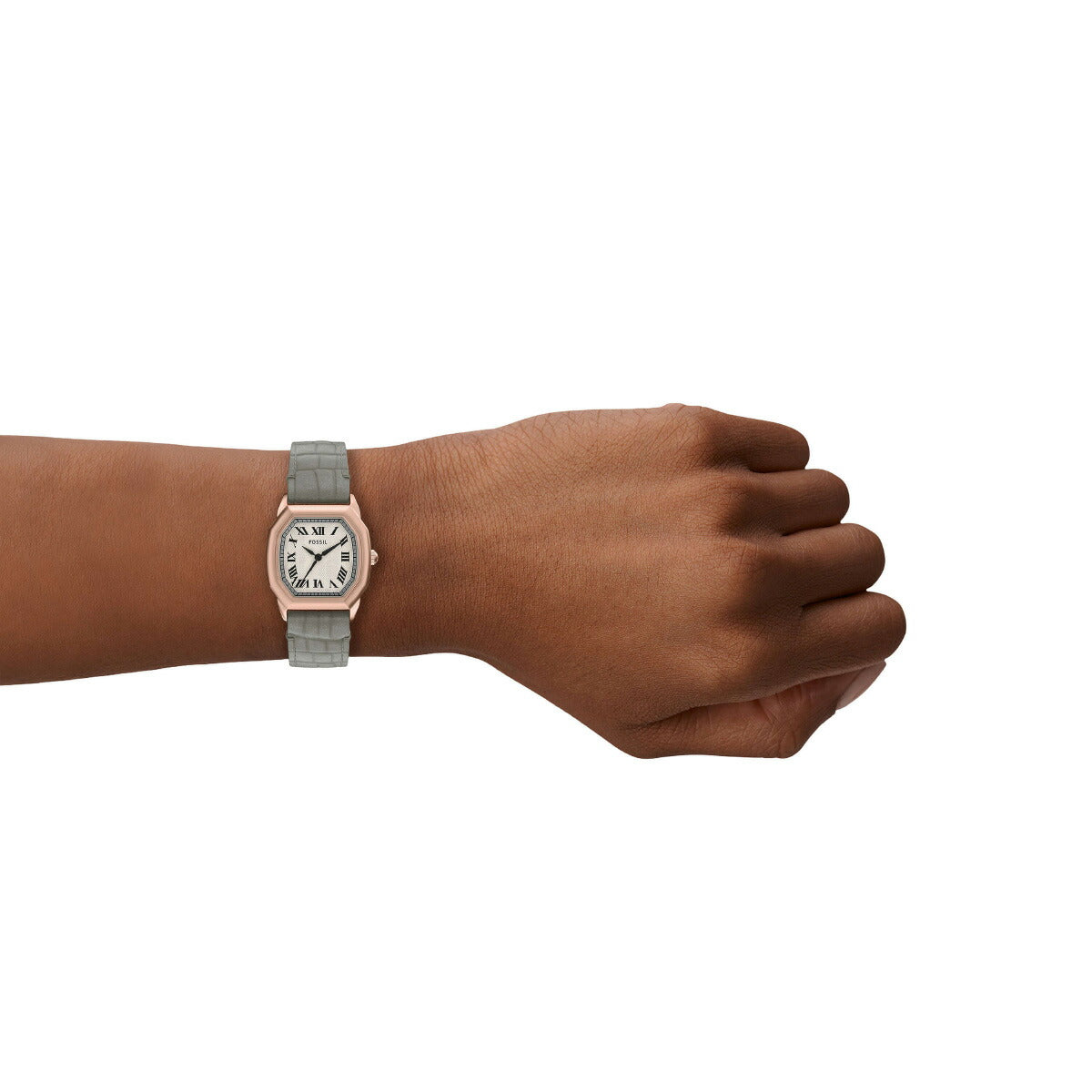 フォッシル FOSSIL 腕時計 レディース HARLOW 三針 グレー クロコレザーウォッチ ES5435【2025 新作】