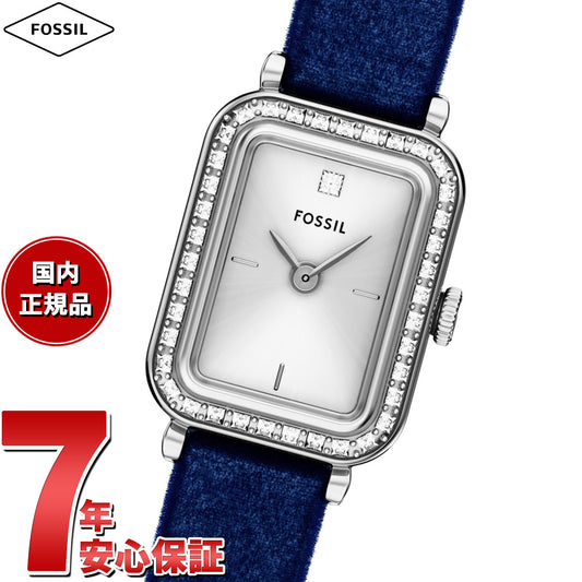 フォッシル FOSSIL 腕時計 レディース RAQUEL MINI 二針 ブルー ベルベットウォッチ ES5436【2025 新作】