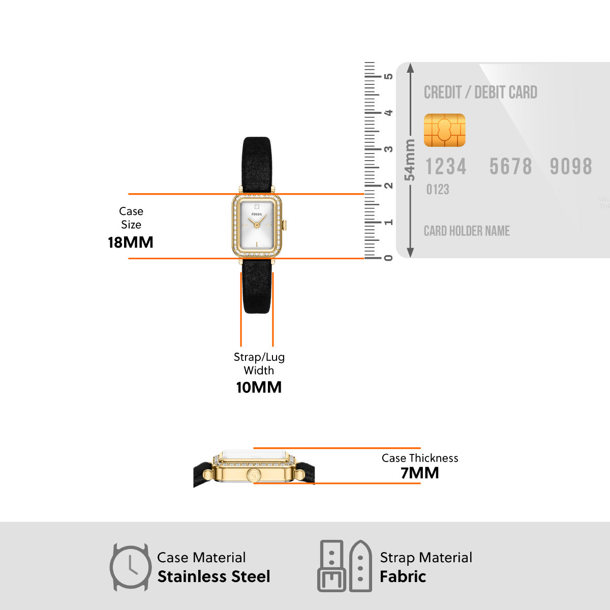 フォッシル FOSSIL 腕時計 レディース RAQUEL MINI 二針 ブラック ベルベットウォッチ ES5437