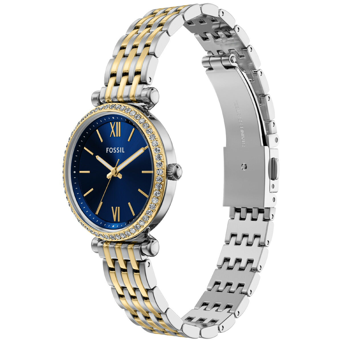 フォッシル FOSSIL 腕時計 レディース CARLIE 三針 ツートーン ステンレススチールウォッチ ES5438