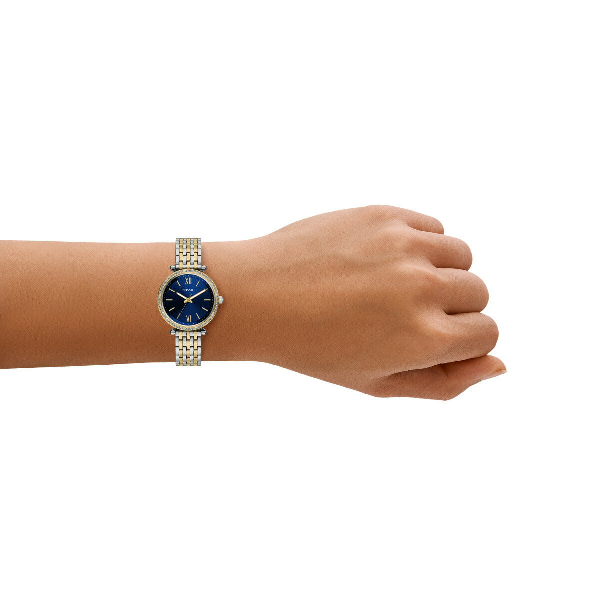 フォッシル FOSSIL 腕時計 レディース CARLIE 三針 ツートーン ステンレススチールウォッチ ES5438