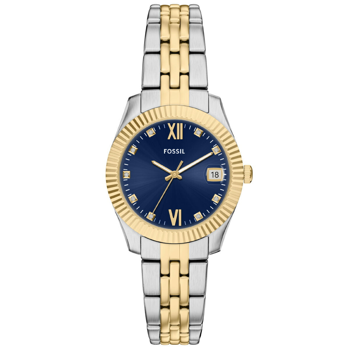 フォッシル FOSSIL 腕時計 レディース SCARLETTE 三針 ツートーン ステンレススチールウォッチ ES5443