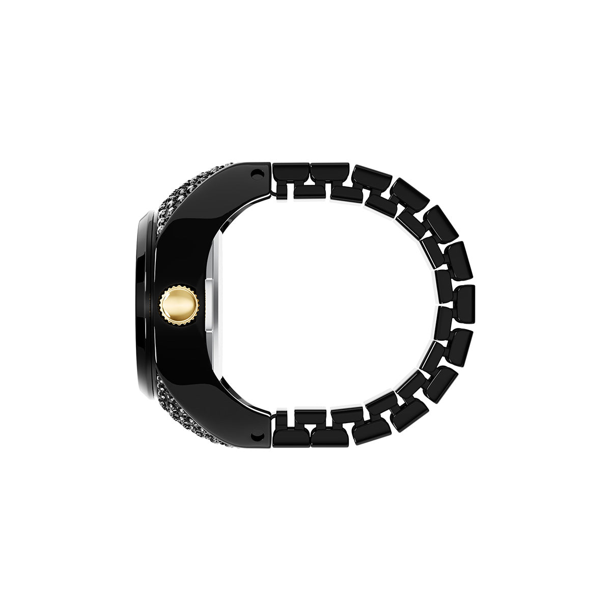 フォッシル FOSSIL 腕時計 レディース ウォッチリング 二針 パヴェ ブラック ステンレススチールウォッチ リングウォッチ ES5449【2025 新作】