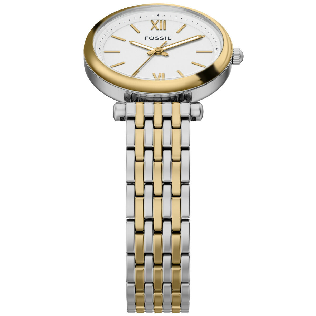フォッシル FOSSIL 腕時計 レディース CARLIE 三針 ツートーン ステンレススチールウォッチとブレスレットのセット ES5450SET【2025 新作】