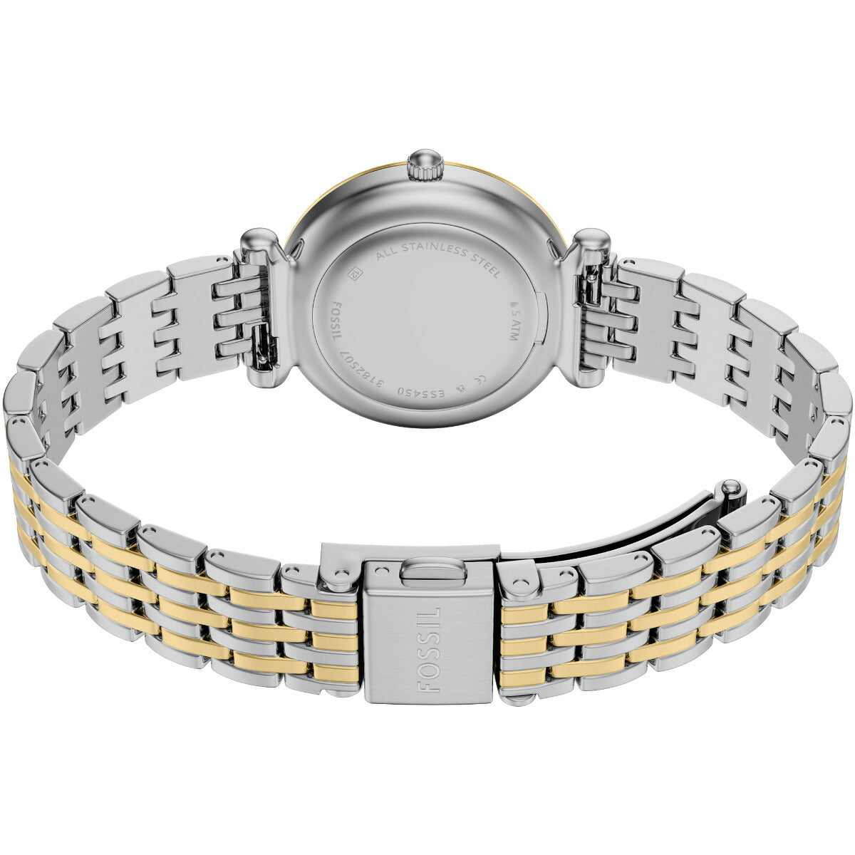 フォッシル FOSSIL 腕時計 レディース CARLIE 三針 ツートーン ステンレススチールウォッチとブレスレットのセット ES5450SET【2025 新作】
