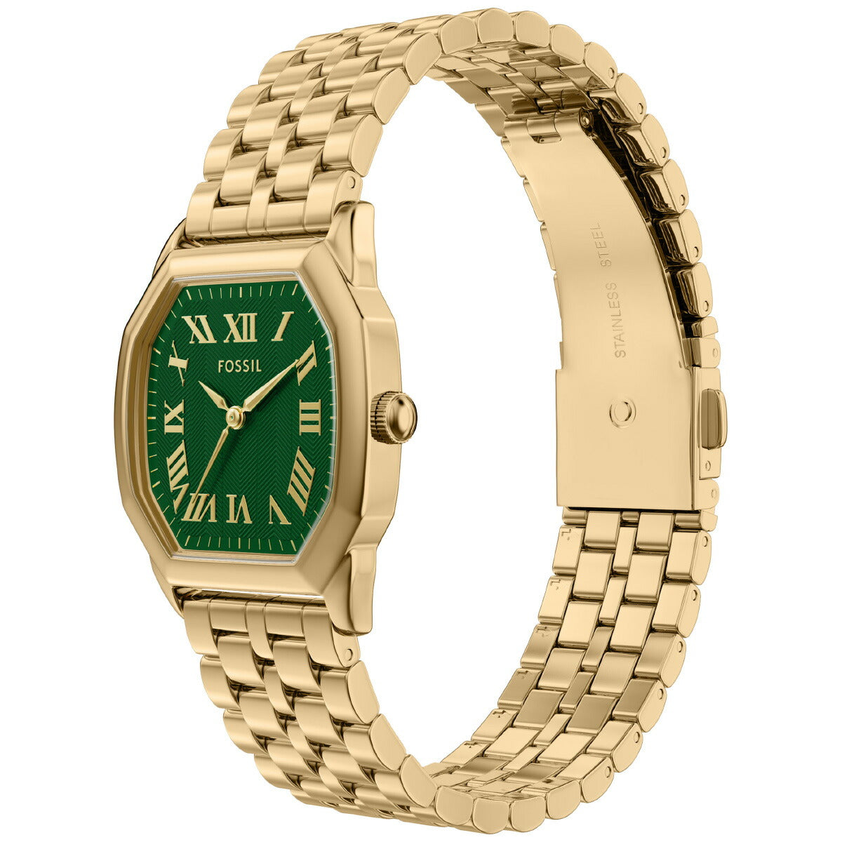 フォッシル FOSSIL 腕時計 レディース HARLOW 三針 ゴールドトーン ステンレススチールウォッチ ES5451