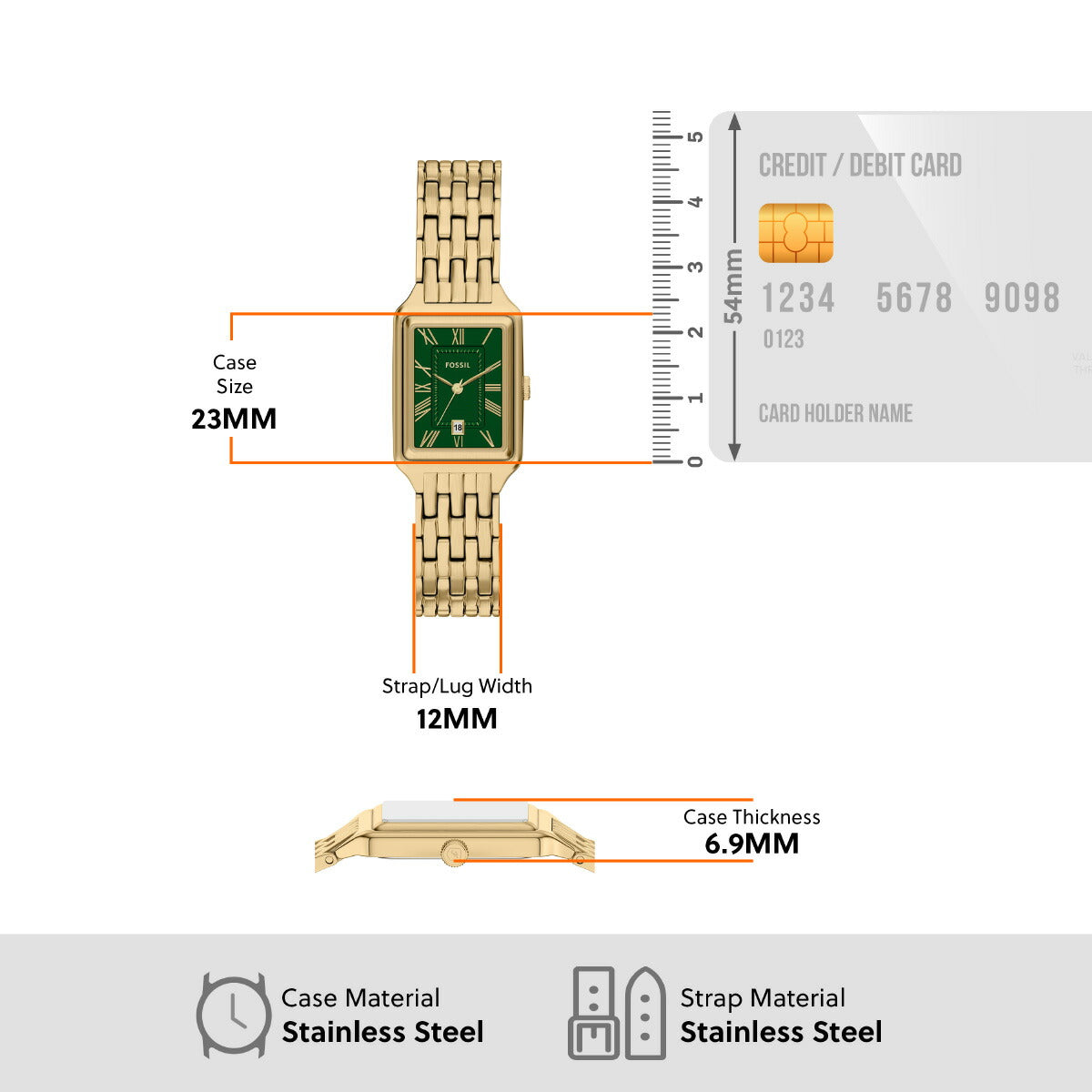 フォッシル FOSSIL 腕時計 レディース RAQUEL 三針 ゴールドトーン ステンレススチールウォッチ ES5452【2025 新作】