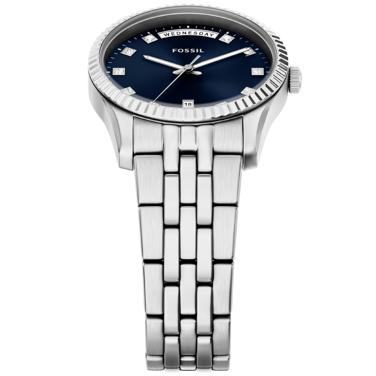 フォッシル FOSSIL 腕時計 レディース SCARLETTE 三針デイデイト ステンレススチール ES5457【2026 新作】