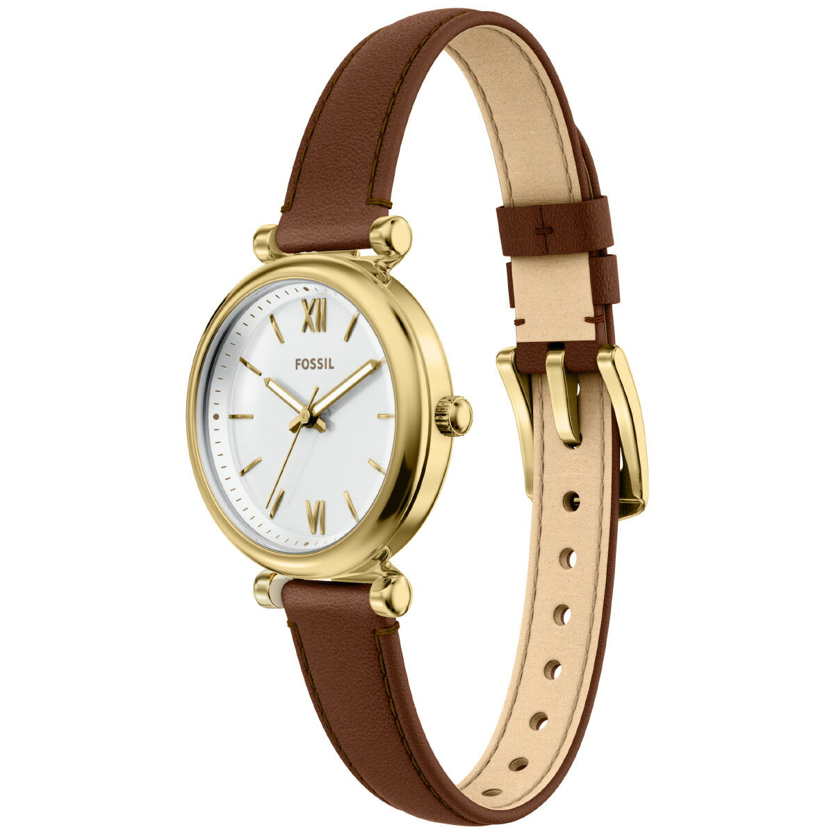 フォッシル FOSSIL 腕時計 レディース CARLIE MINI 三針 ブラウンレザー ES5464【2026 新作】