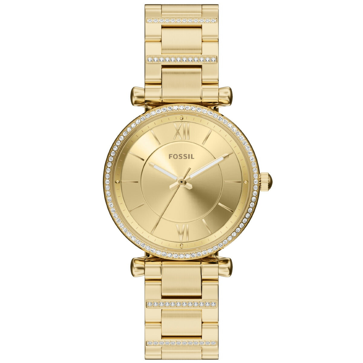 フォッシル FOSSIL 腕時計 レディース CARLIE 三針 ゴールドトーン ステンレススチール ES5465【2026 新作】