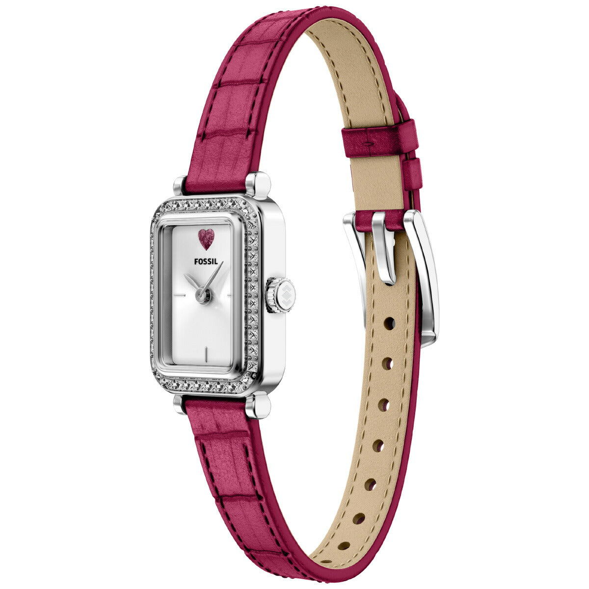 フォッシル FOSSIL 腕時計 レディース RAQUEL 二針 ピンク レザー ES5466【2026 新作】