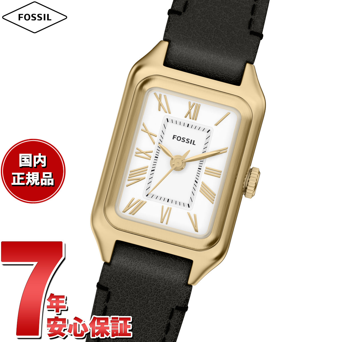 フォッシル FOSSIL 腕時計 レディース RAQUEL 三針 ブラック レザー ES5470【2026 新作】