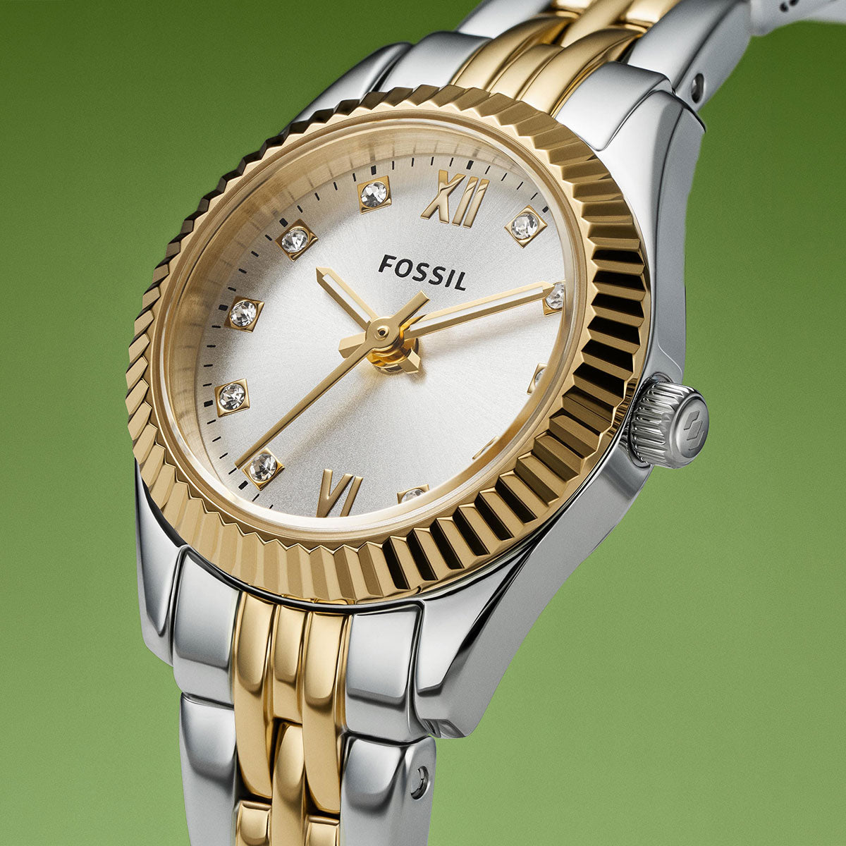 フォッシル FOSSIL 腕時計 レディース SCARLETTE MINI 三針 ツートーン ステンレススチールウォッチ ES5473【2026 新作】