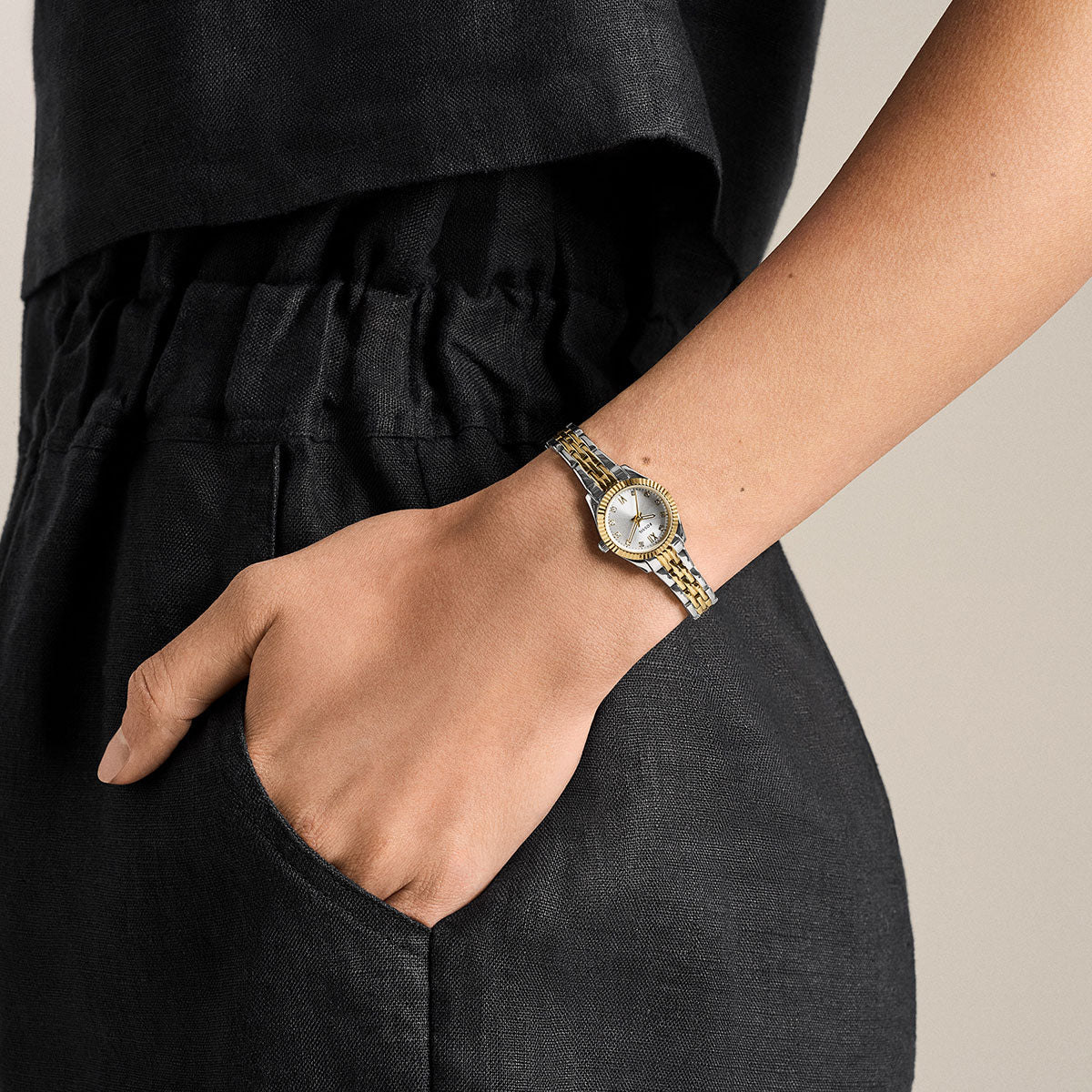 フォッシル FOSSIL 腕時計 レディース SCARLETTE MINI 三針 ツートーン ステンレススチールウォッチ ES5473【2026 新作】