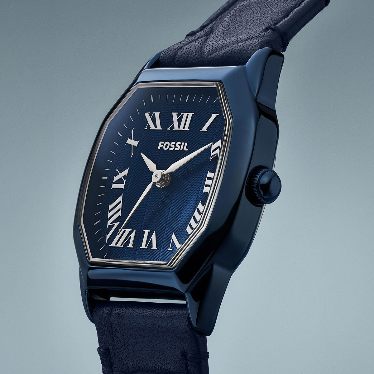 フォッシル FOSSIL 腕時計 レディース HARLOW 三針 ネイビー レザーウォッチ ES5481【2026 新作】