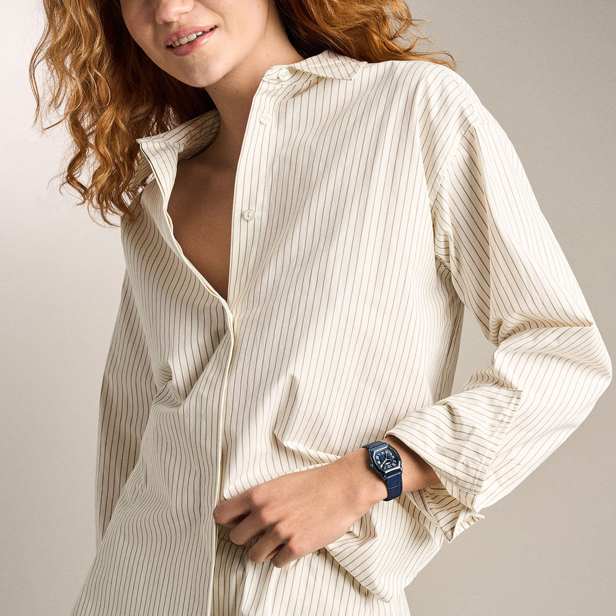 フォッシル FOSSIL 腕時計 レディース HARLOW 三針 ネイビー レザーウォッチ ES5481【2026 新作】