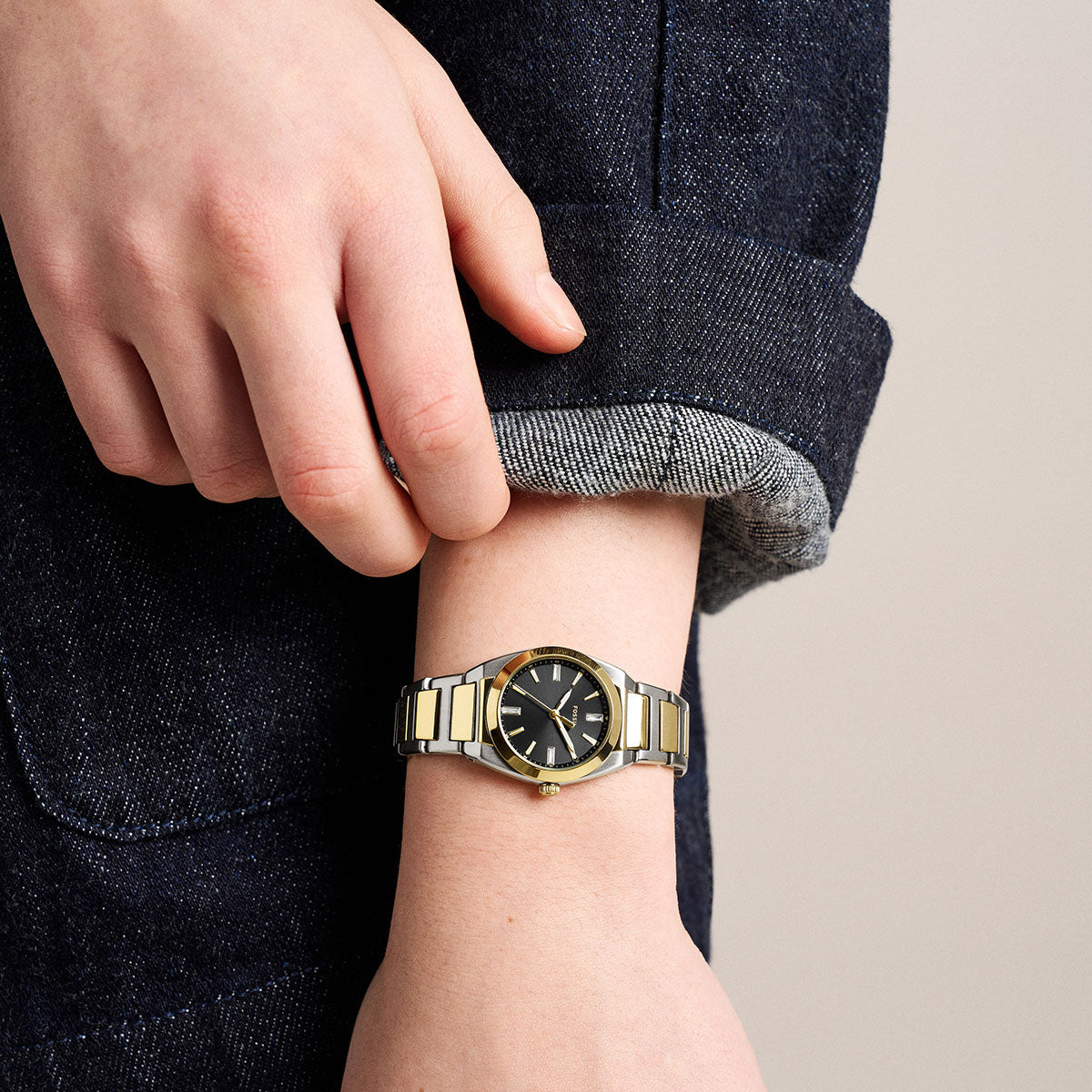 フォッシル FOSSIL 腕時計 レディース EVERETT アナログ ツートーン ステンレススチールウォッチ ES5495【2026新作】