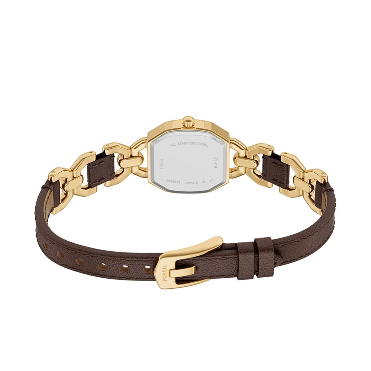 フォッシル FOSSIL 腕時計 レディース HARLOW アナログ ブラウンレザー＆ゴールドトーン ステンレススチールウォッチ ES5497【2026新作】