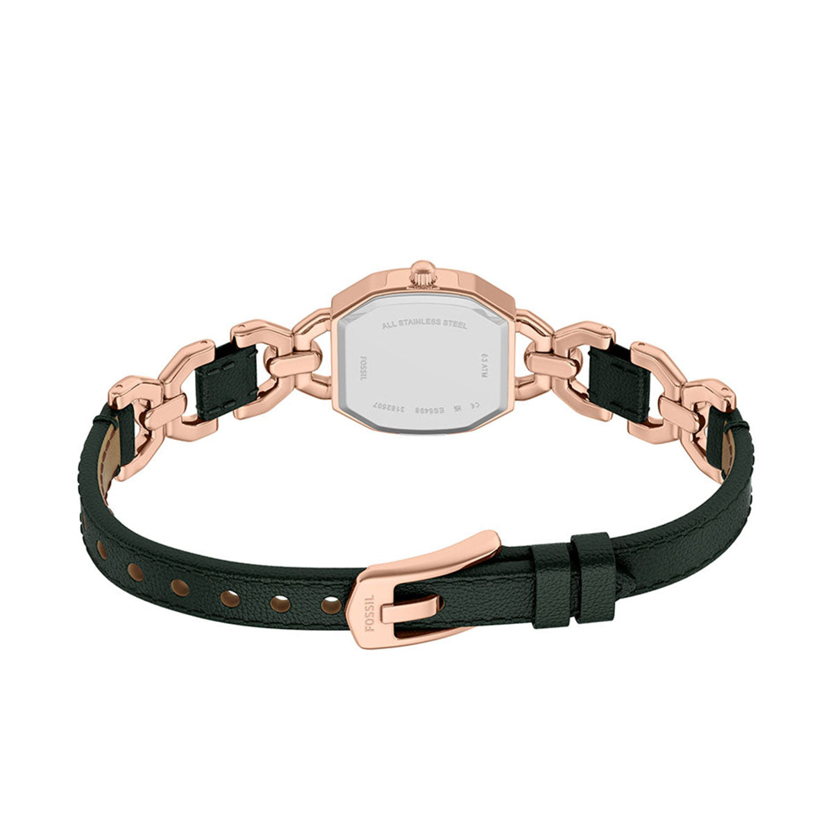 フォッシル FOSSIL 腕時計 レディース HARLOW アナログ グリーンレザー＆ローズゴールドトーン ステンレススチールウォッチ ES5498【2026新作】