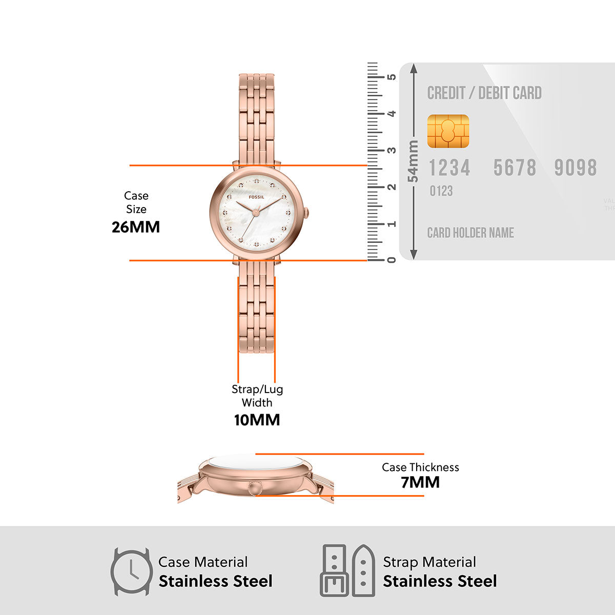 フォッシル FOSSIL 腕時計 レディース HEIDI アナログ ローズゴールドトーン ステンレススチールウォッチ ES5502【2026新作】
