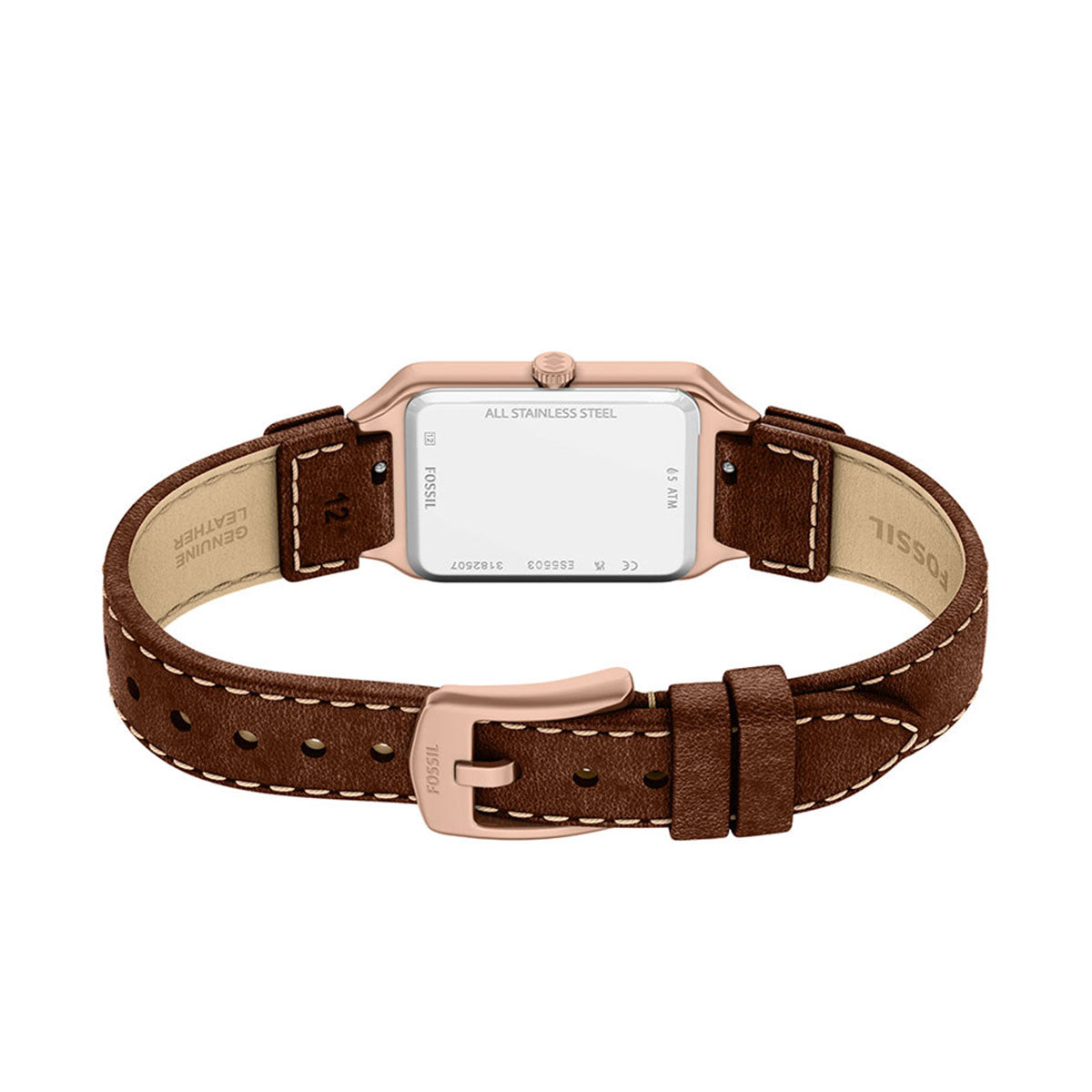フォッシル FOSSIL 腕時計 レディース RAQUEL デイト アナログ ブラウン レザーウォッチ ES5503【2026新作】