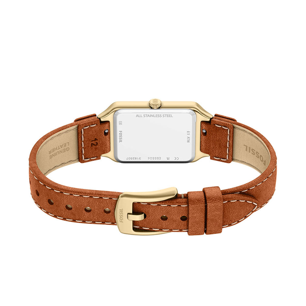 フォッシル FOSSIL 腕時計 レディース RAQUEL デイト アナログ ミディアム ブラウン レザーウォッチ ES5504【2026新作】