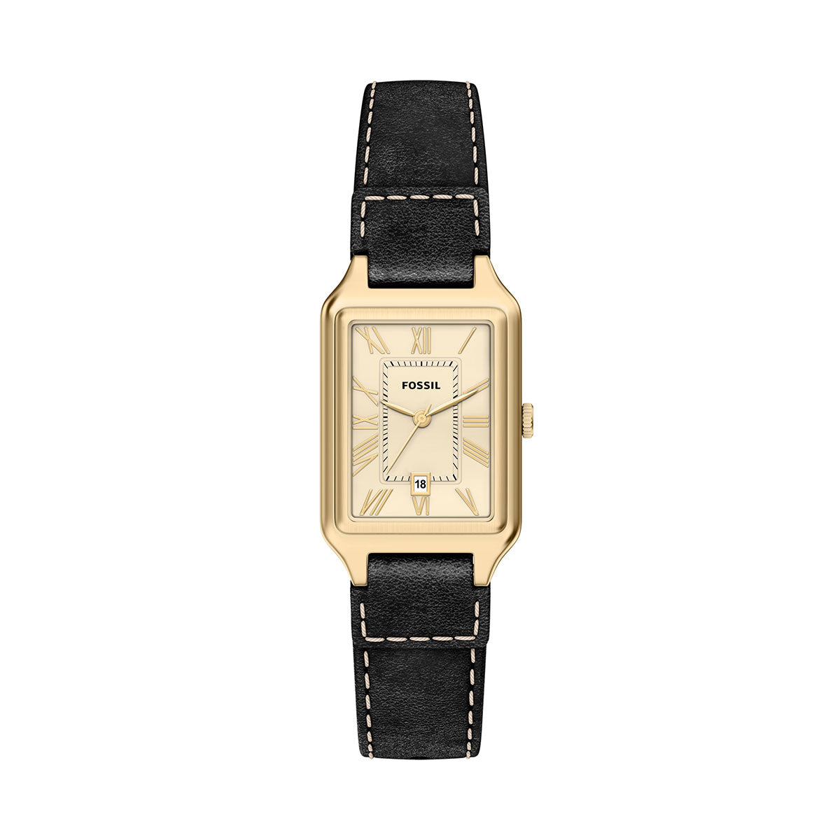 フォッシル FOSSIL 腕時計 レディース RAQUEL デイト アナログ ブラック レザーウォッチ ES5505【2026新作】