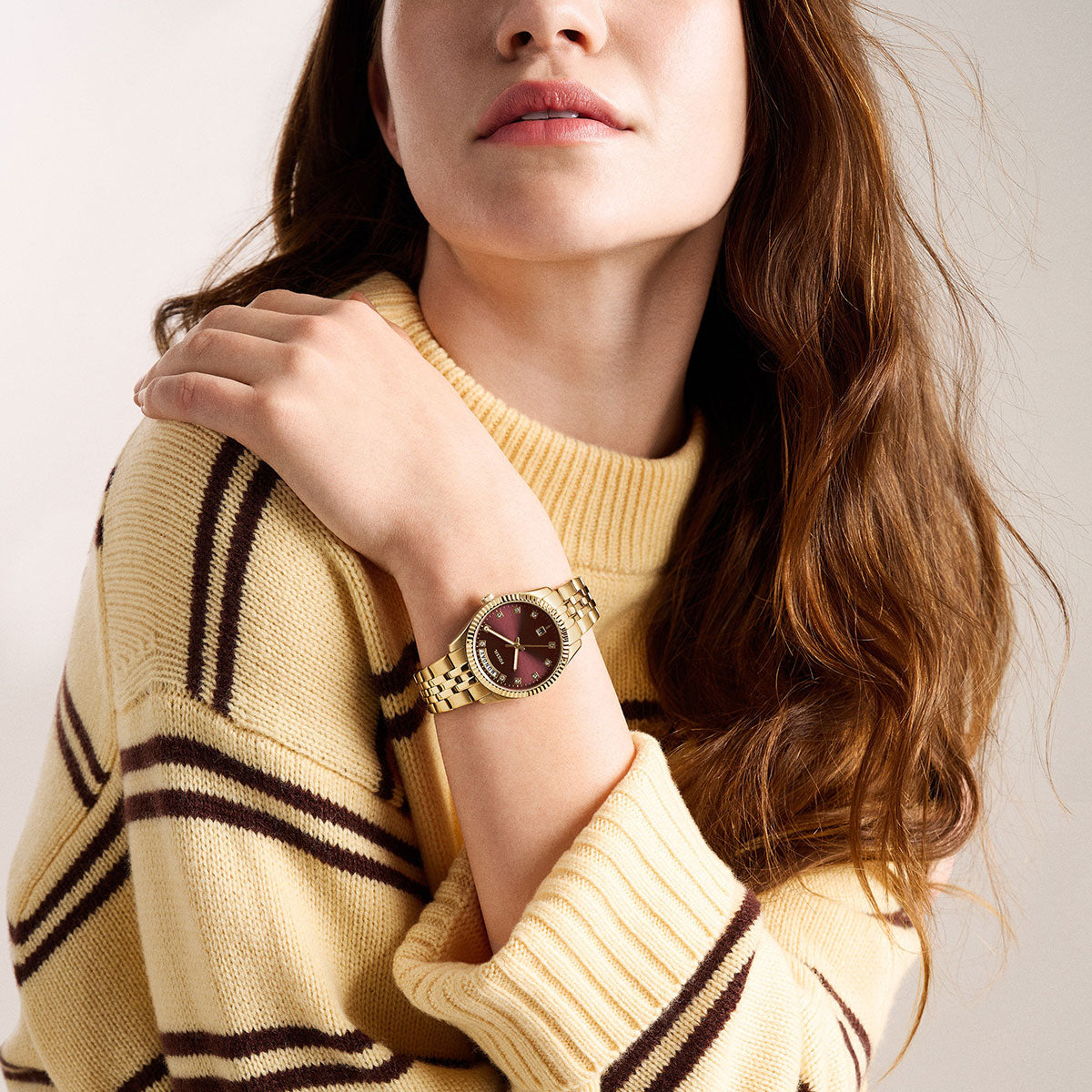 フォッシル FOSSIL 腕時計 レディース SCARLETTE デイデイト アナログ ゴールドトーン ステンレススチールウォッチ ES5514【2026新作】