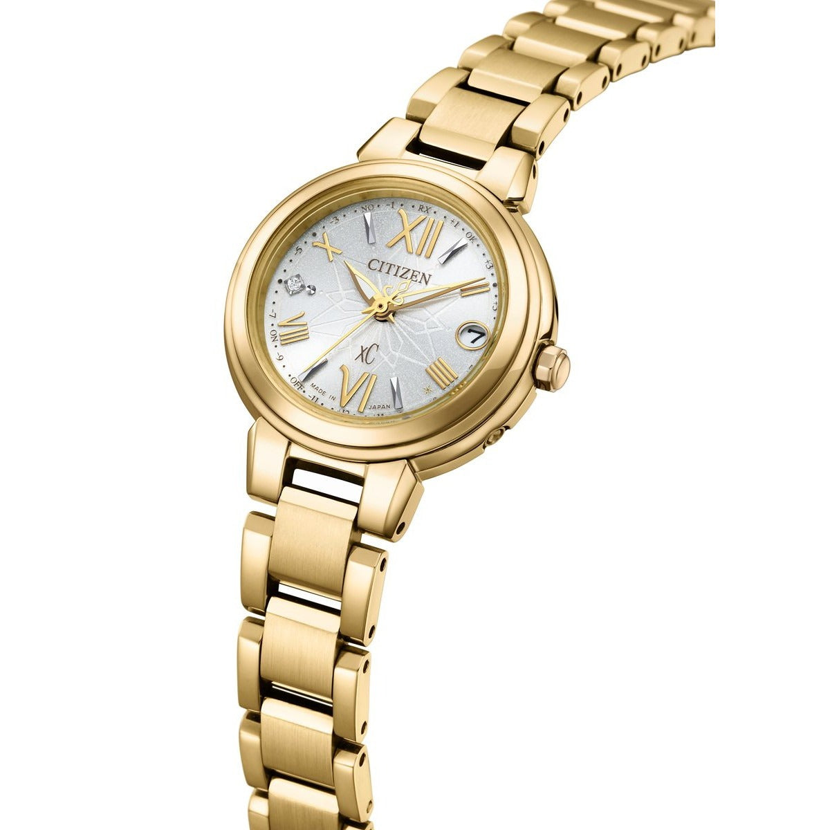シチズン クロスシー エコドライブ 電波時計 xC 限定 ES9433-56A ハッピーフライト レディース 腕時計 CITIZEN basic collection ミニソル minisol