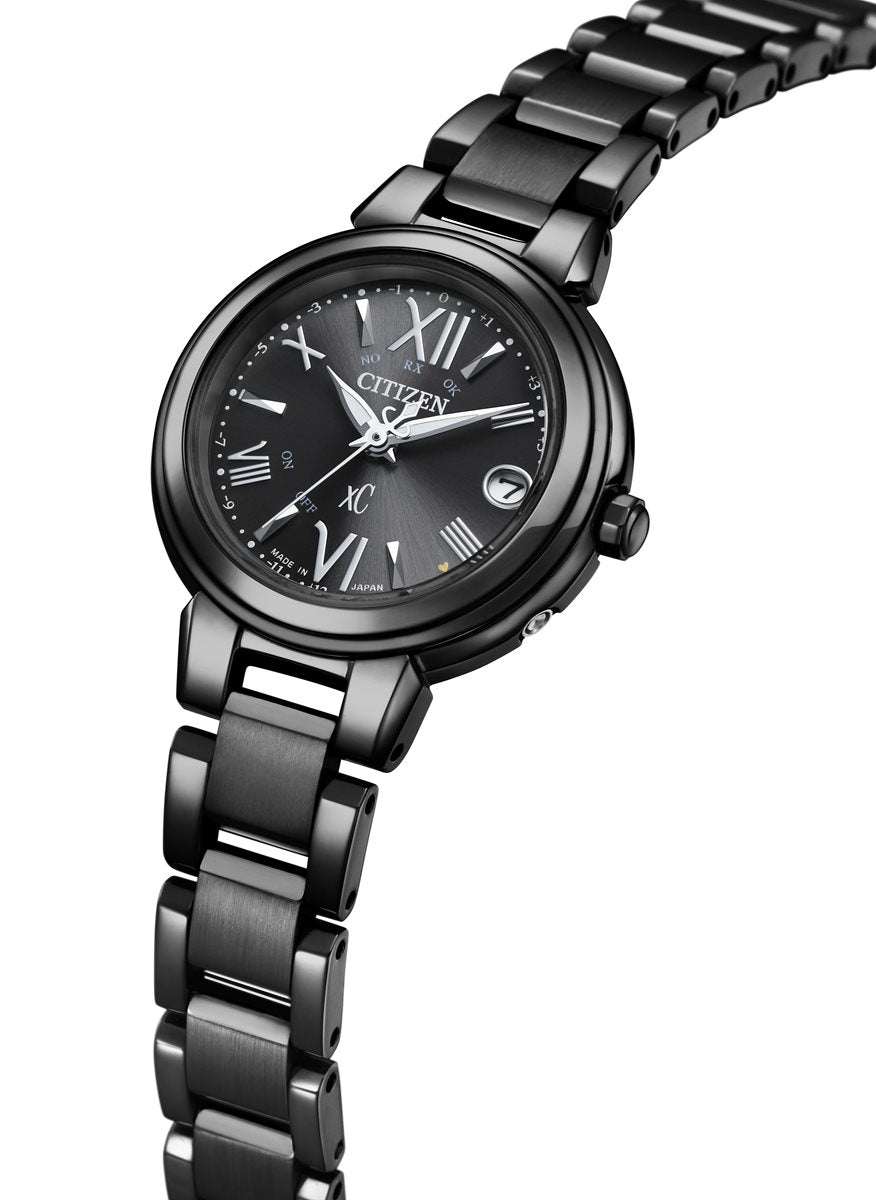 シチズン クロスシー エコドライブ 電波時計 限定モデル xC ES9435-69E ハッピーフライト レディース 腕時計 CITIZEN basic collection オールブラック