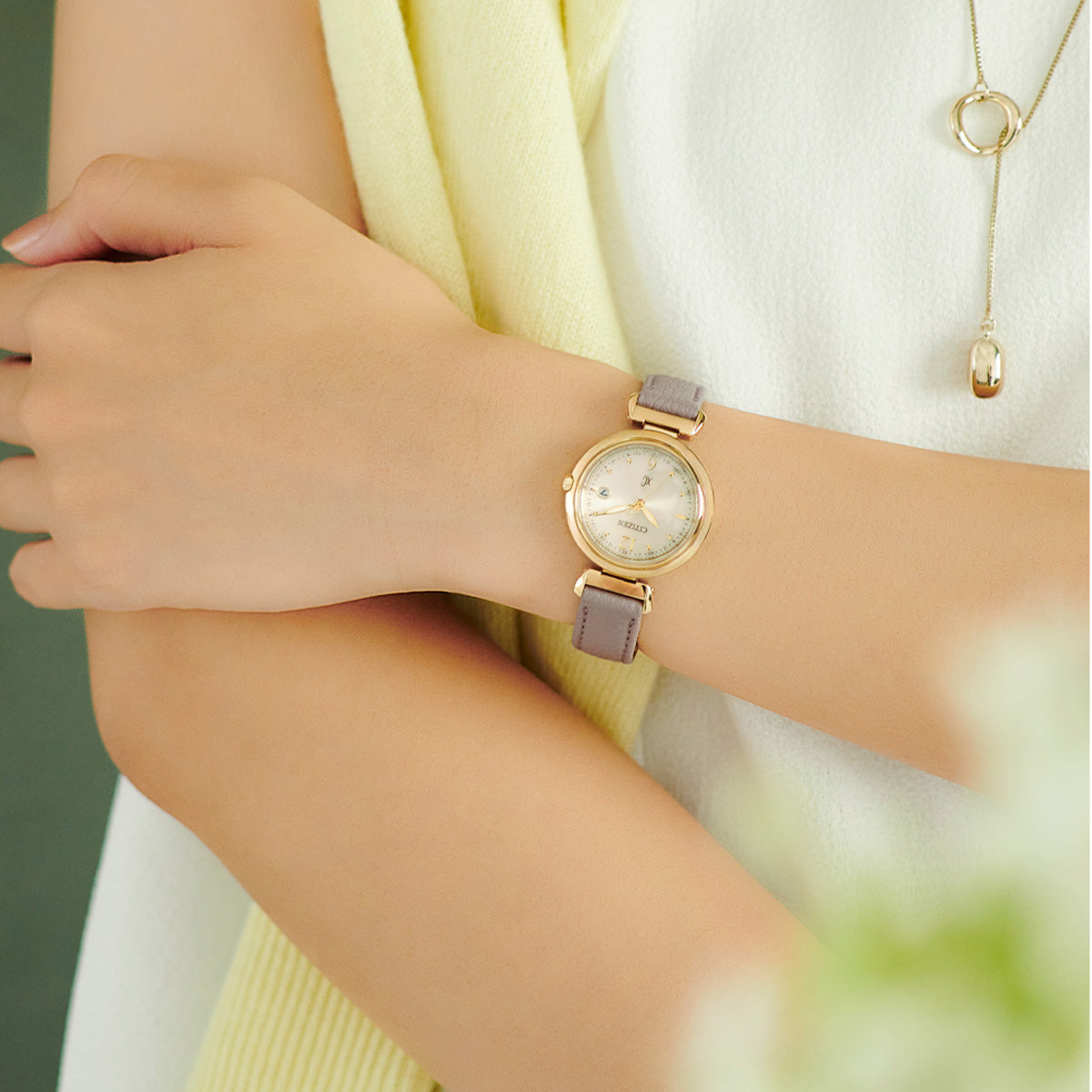 シチズン クロスシー エコドライブ 電波時計 xC ES9463-04A ティタニア ハッピーフライト レディース 腕時計 CITIZEN mizu collection【2025 新作】