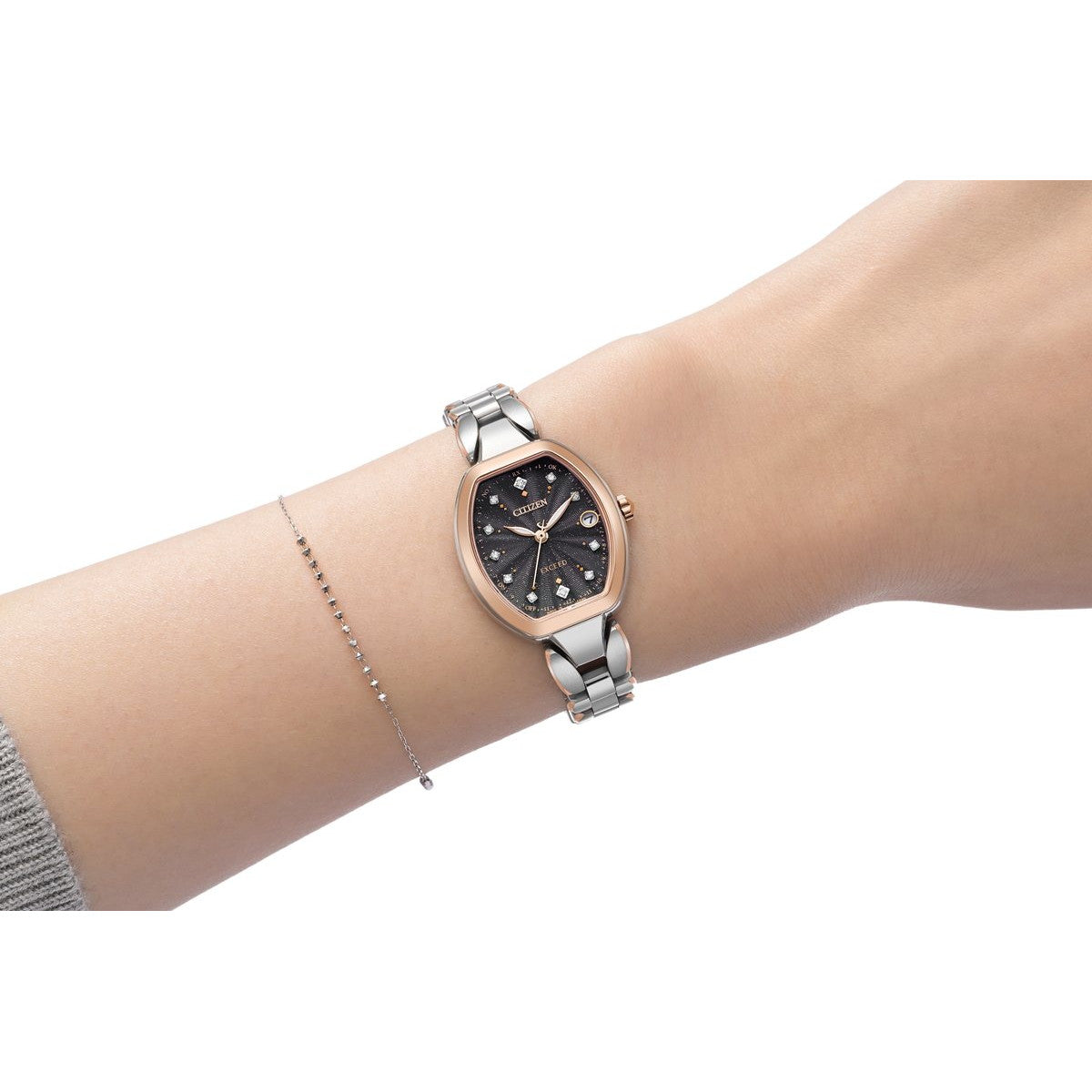 シチズン エクシード エコドライブ 電波時計 限定モデル ES9485-52E ダイレクトフライト 腕時計 レディース CITIZEN EXCEED KIZASHI COLLECTION【2026 新作】