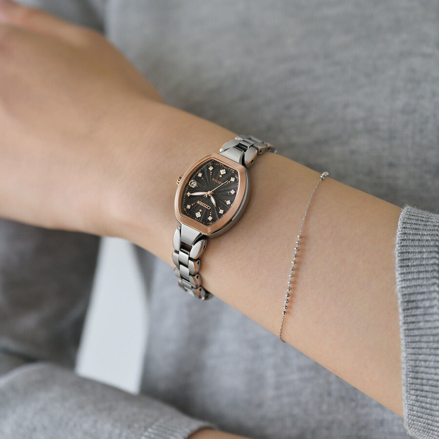 シチズン エクシード エコドライブ 電波時計 限定モデル ES9485-52E ダイレクトフライト 腕時計 レディース CITIZEN EXCEED KIZASHI COLLECTION【2026 新作】