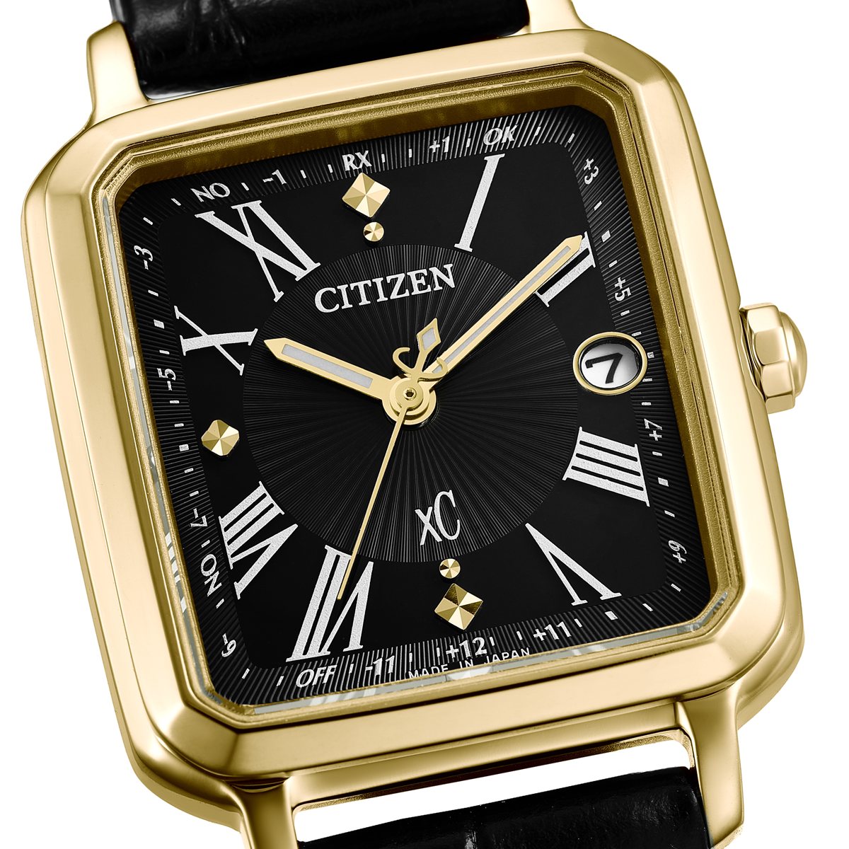 シチズン クロスシー エコドライブ 電波時計 xC ES9503-01E ハッピーフライト 腕時計 CITIZEN hikari collection Square 2way Model 替えバンド付属【2026 新作】