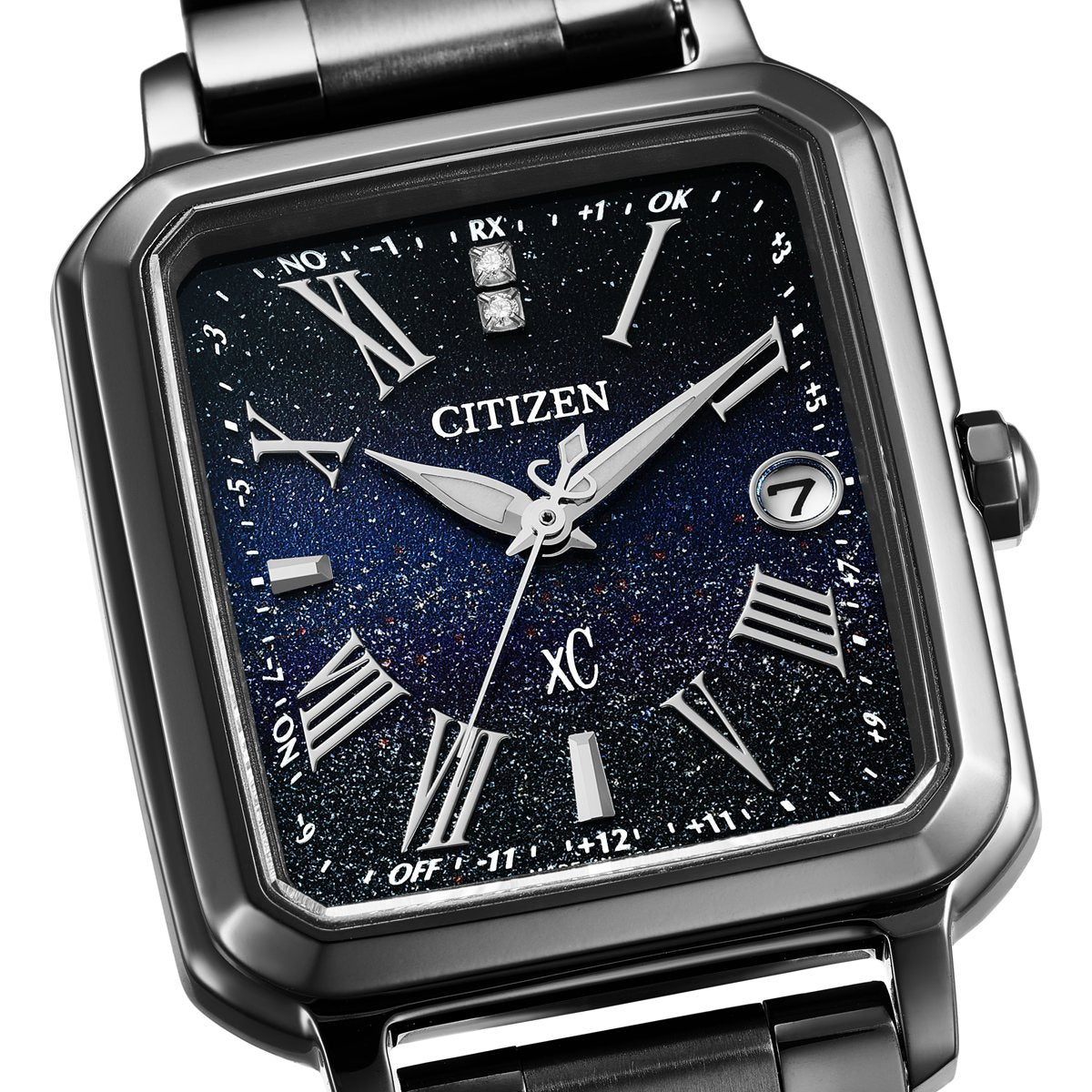 シチズン クロスシー 30周年記念限定 エコドライブ 電波時計 xC ES9504-68E 腕時計 CITIZEN hikari collection Square 2way Model 替えバンド付属【2026 新作】