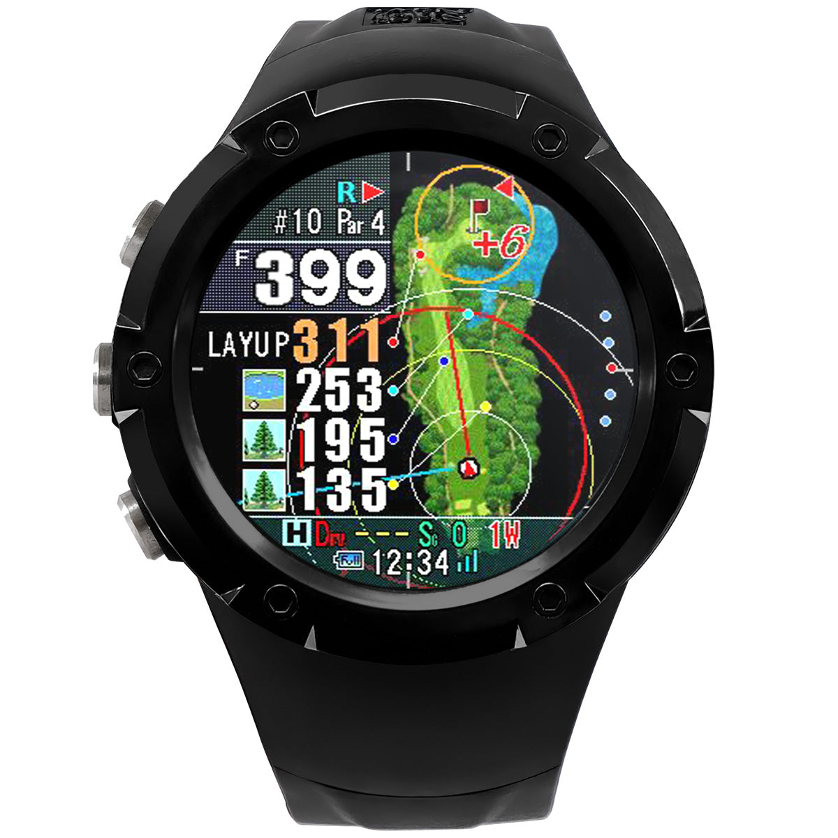 ショットナビ Shot Navi Evolve G2 エボルブ G2 腕時計型 タッチパネル ゴルフ ナビ GPS 距離測定器 距離計測器 ブラック【2026 新作】【60回分割手数料無料！】