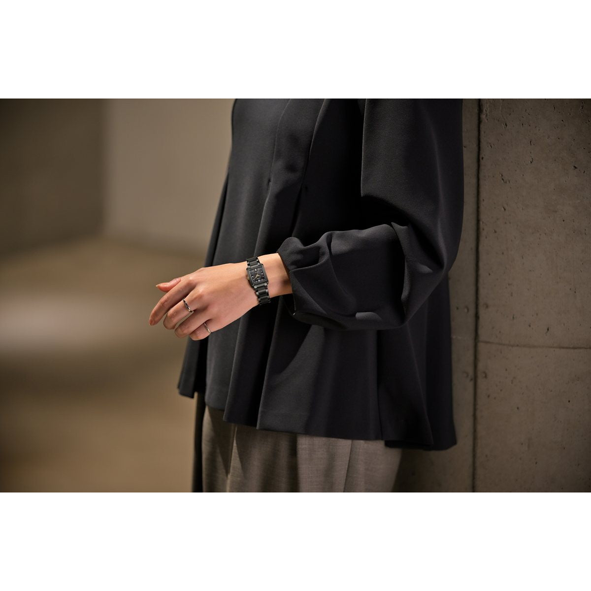 シチズン エル CITIZEN L エコドライブ 限定 腕時計 レディース EW5636-55E SQUARE Collection Line LIGHT in BLACK Eco-Drive 50th Anniversary Edition【2026 新作】