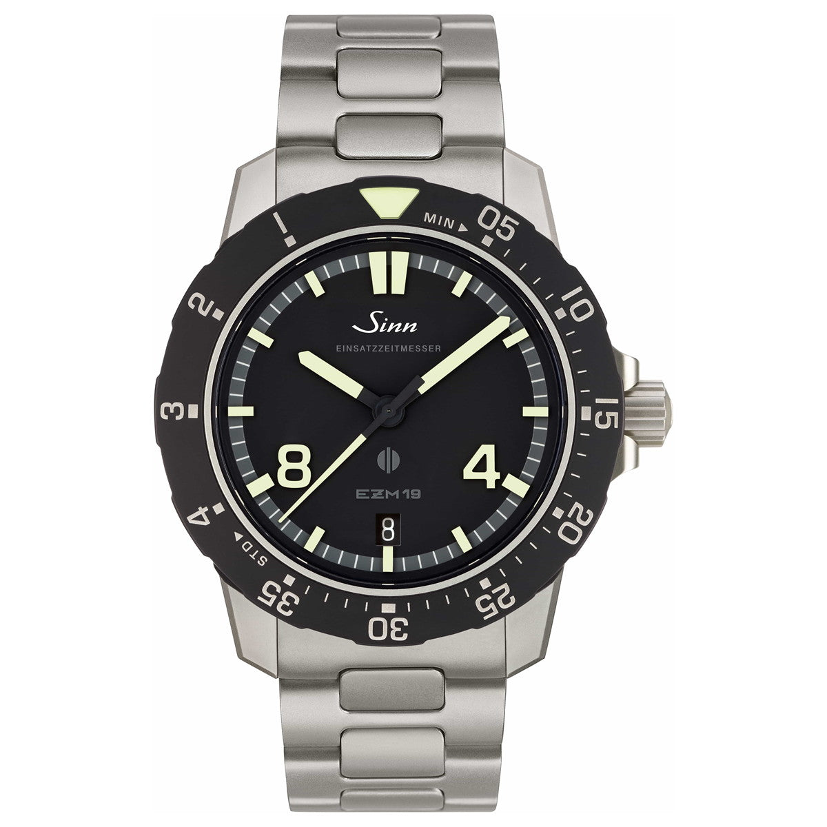 Sinn ジン EZM19 自動巻き 腕時計 メンズ Mission Timers EZM ミッションタイマー ファインアジャストクラスプ付きブレスレット ドイツ製