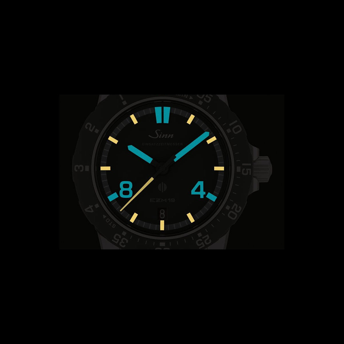 Sinn ジン EZM19 自動巻き 腕時計 メンズ Mission Timers EZM ミッションタイマー テキスタイルストラップ ブラック ドイツ製