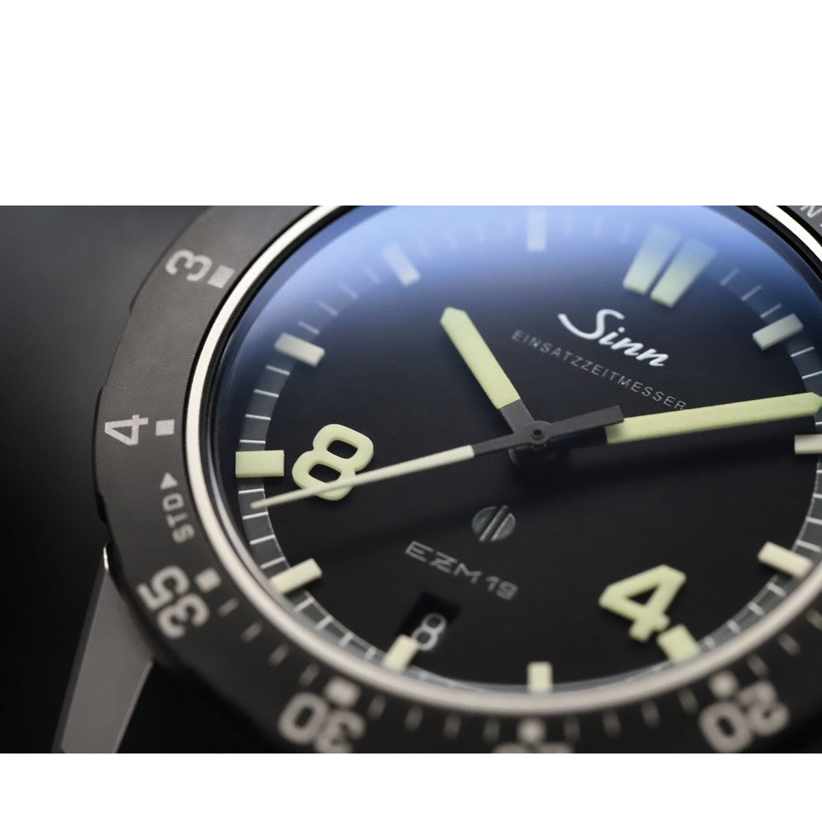Sinn ジン EZM19 自動巻き 腕時計 メンズ Mission Timers EZM ミッションタイマー テキスタイルストラップ ブラック ドイツ製