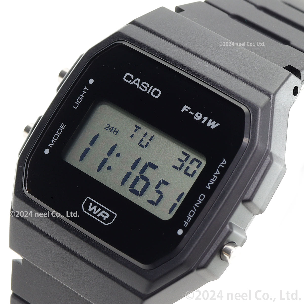 カシオ CASIO CLASSIC 限定モデル デジタル 腕時計 F-91WB-1AJF ブラック【2024 新作】