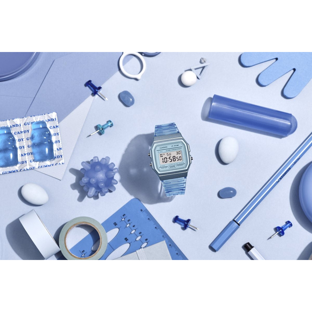カシオ コレクション CASIO Collection POP デジタル 腕時計 F-91WS-2JH ポップ