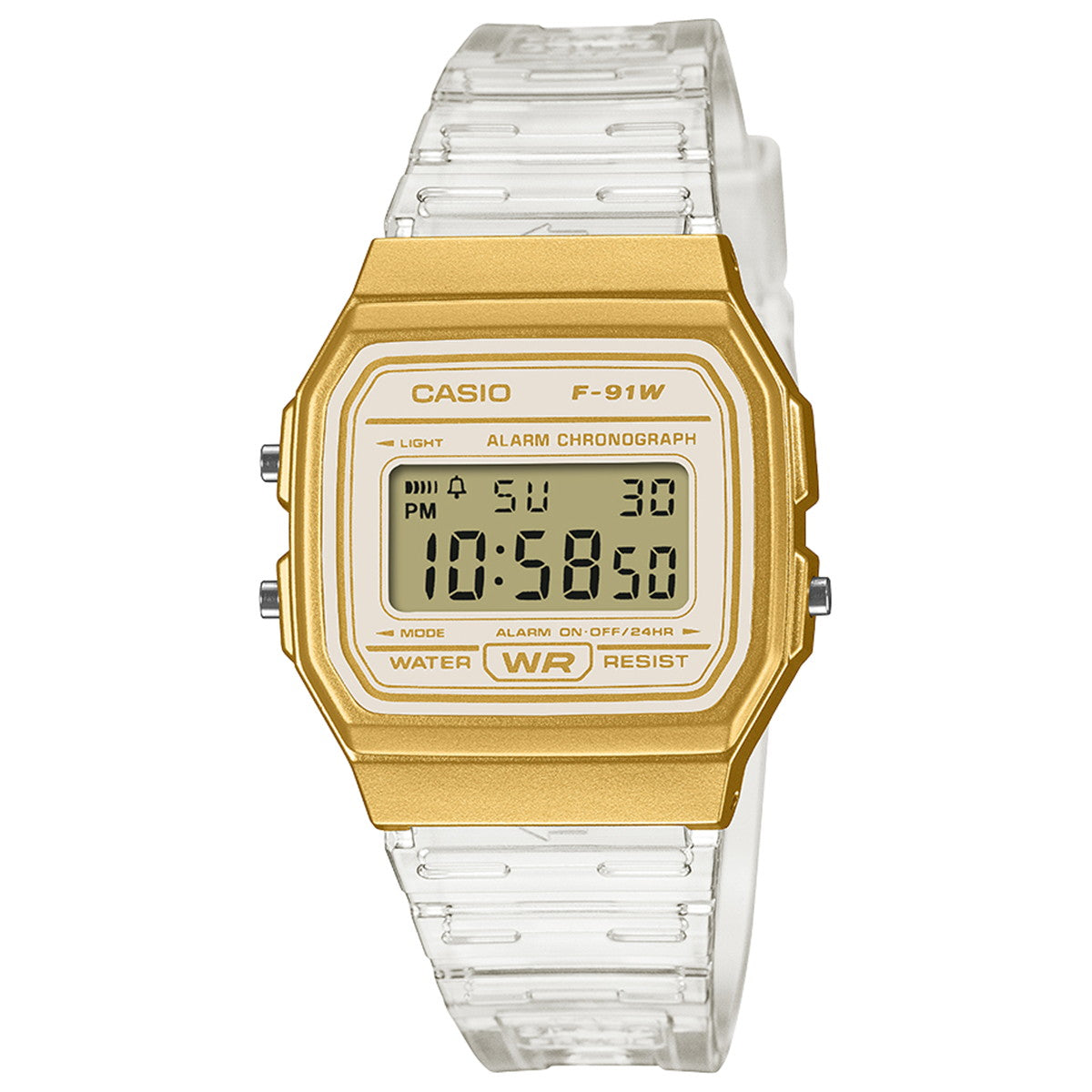 カシオ コレクション CASIO Collection デジタル 腕時計 F-91WS-7A2JF スケルトンバンド【2026 新作】
